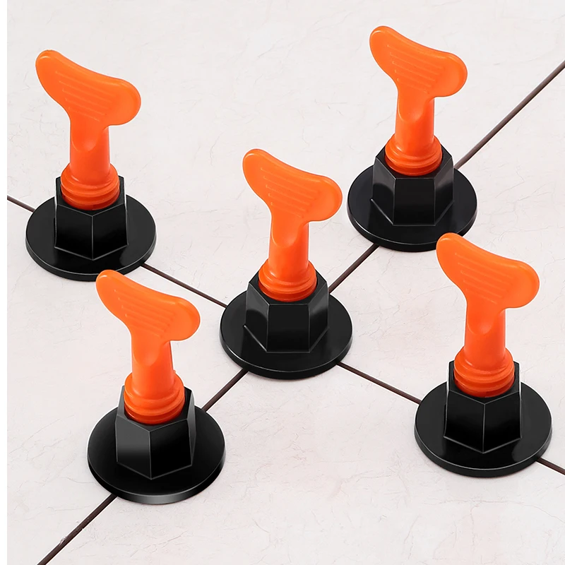 

50pcs/lot Floor Wall Tile Leveling System Leveler Plastic Clip Adjustable Locator Spacers