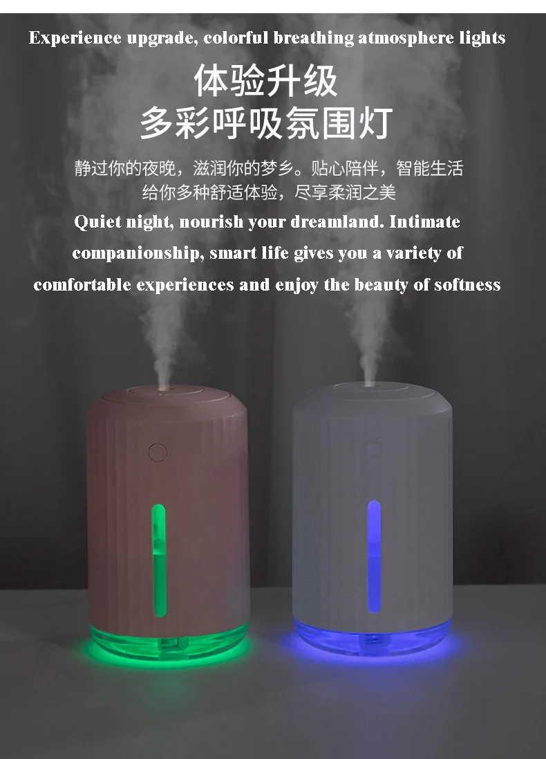 

Mini usb aromatherapy humidifier home mute creative gift logo office pregnant women baby moisturizing spray
