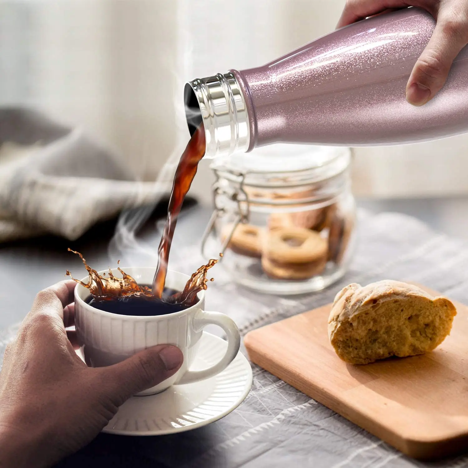 

Harry Style 500ML Stainless Steel Water Bottle Double-Wall Vacuum Flask BPA Thermos for Sport Hiking Coffe Keep Hot/Cold Bowling