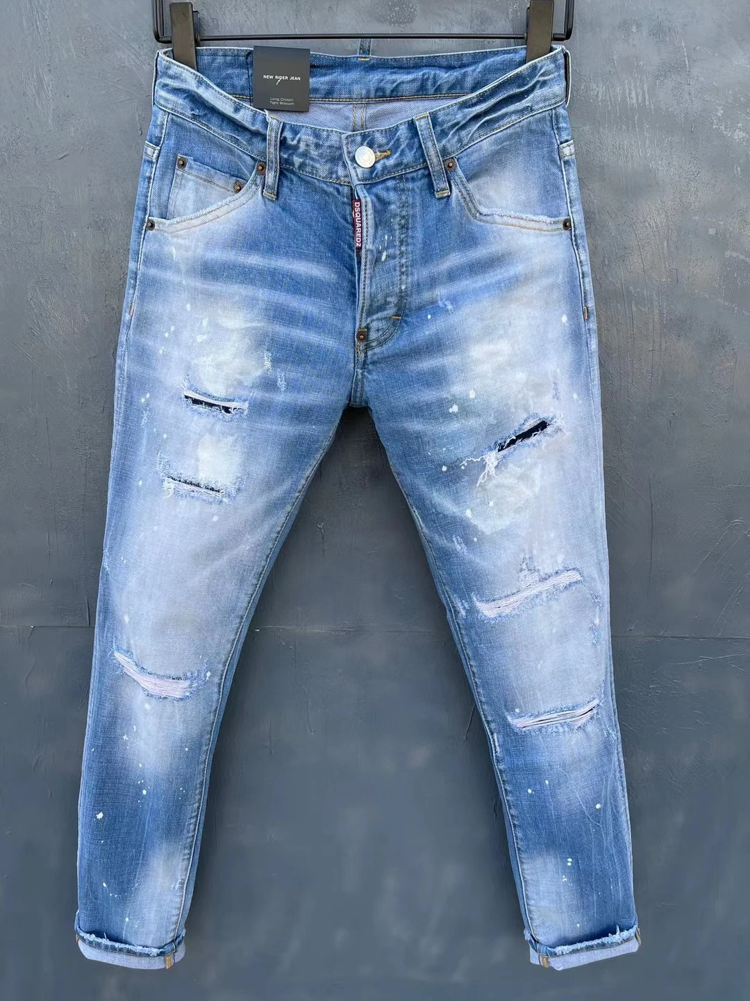 

2021 новый стиль DSQUARED2 модные трендовые локомотивные рваные джинсы 032 #