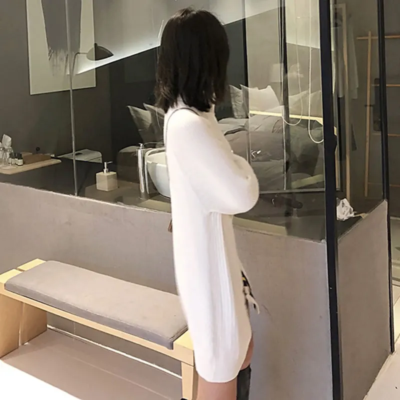 XITAO женский свитер с разрезом модный новинка 2020 весенний элегантный длинный