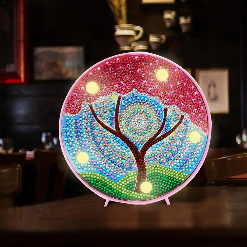 DIY алмазная живопись ночной Светильник 5D настенный декоративный светильник s для