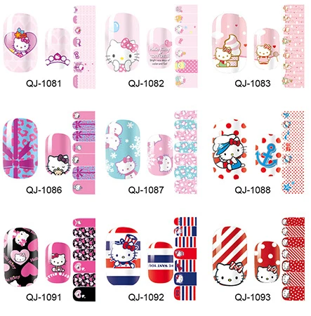 Beautome QJ Kitty DIY дизайнерский полный Чехол для дизайна ногтей Наклейка Дизайн Фольга