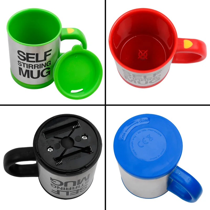 Креативная кружка для кофе автоматическая перемешивания термос из нержавеющей