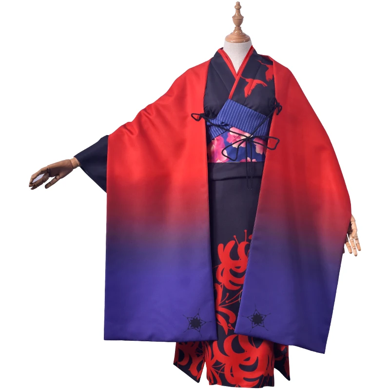 Аниме! Костюм для косплея Fate/Grand Order FGO Сад грешных кимоно асагами фучино