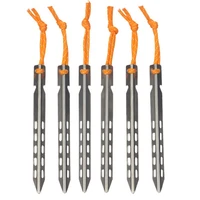 8pcs titanium tent peg nail kit v shape spike windproof outdoor camping alloy stake accessories
