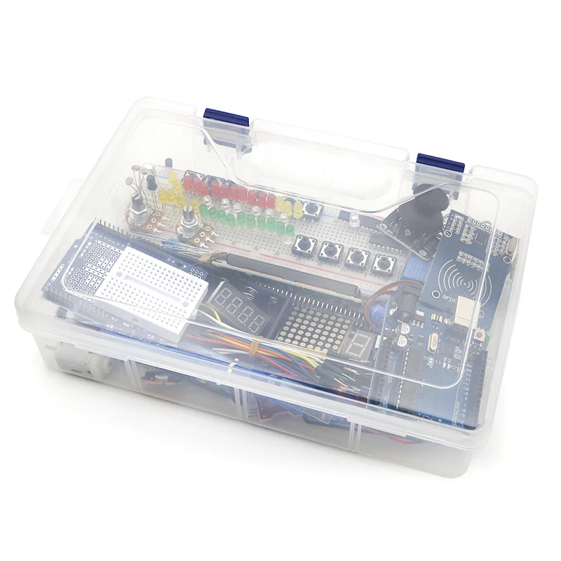 Стартовый комплект для arduino Uno R3 макетная плата и держатель Step Motor / Servo /1602