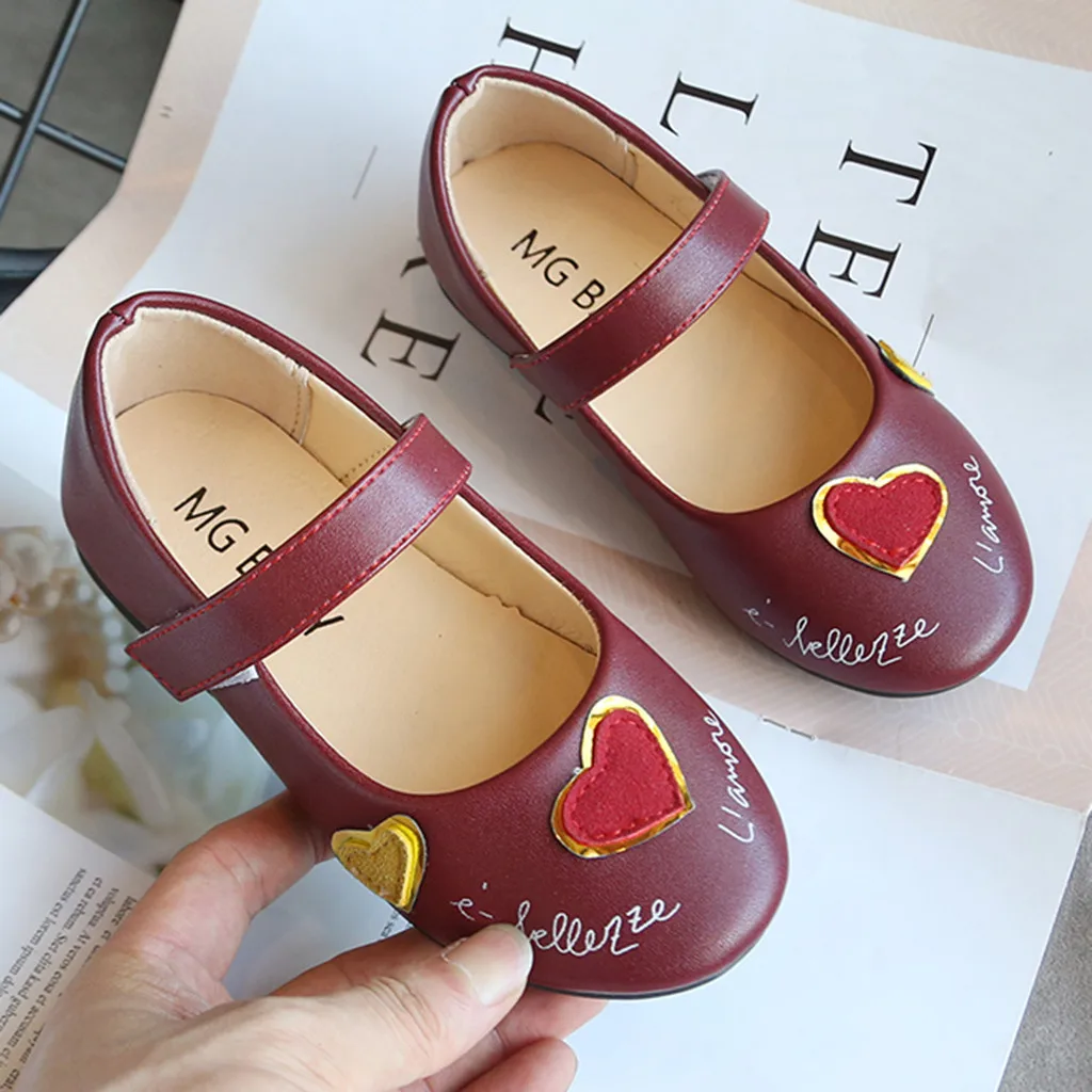 Модная милая мягкая кожаная обувь принцессы для маленьких девочек малышей новый