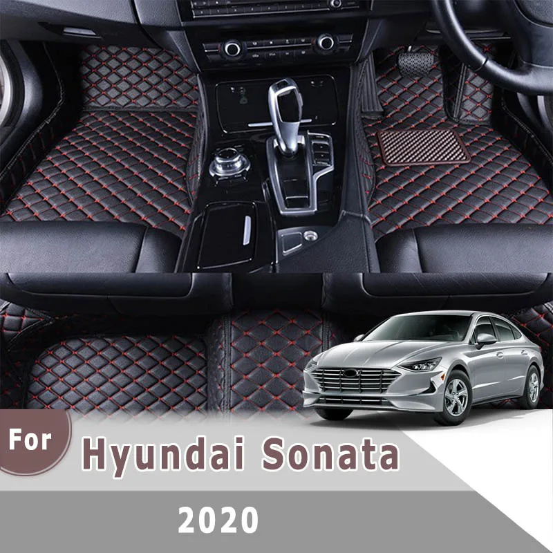 

RHD Carpets For Hyundai Sonata 2020 Car Floor Mats Auto Accessories Custom Leather Dash Rugs Foot Pads Interior Cover