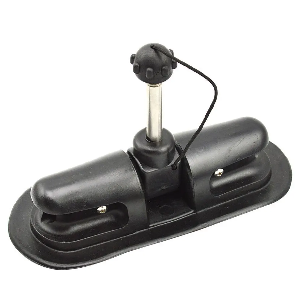 

1pc Oar Holder Paddle Lock Support On Inflatable Boat Accessory Dinghy Raft Steel Beam Cross Paddle Hole All Direction Black