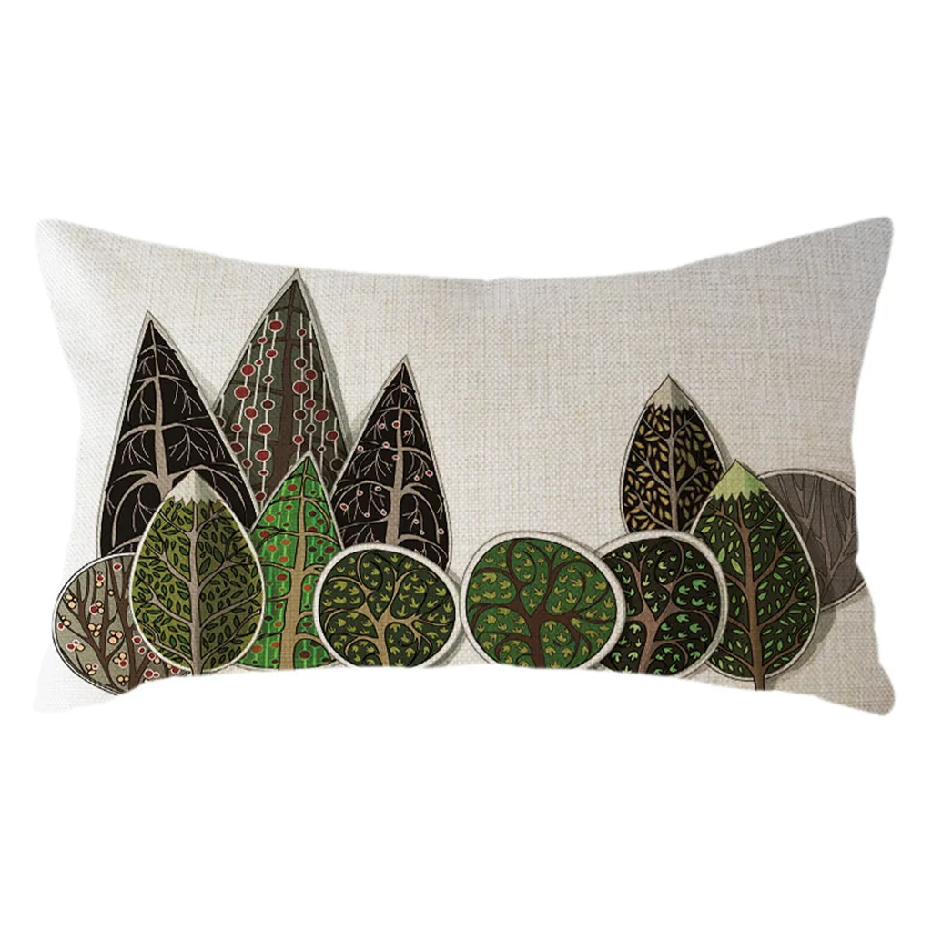 

Minimalist Geometric Rectangle Cushion Cover Kawaii Room Decor Fashion 30x50cm Linen Pillow Case Home Decoration