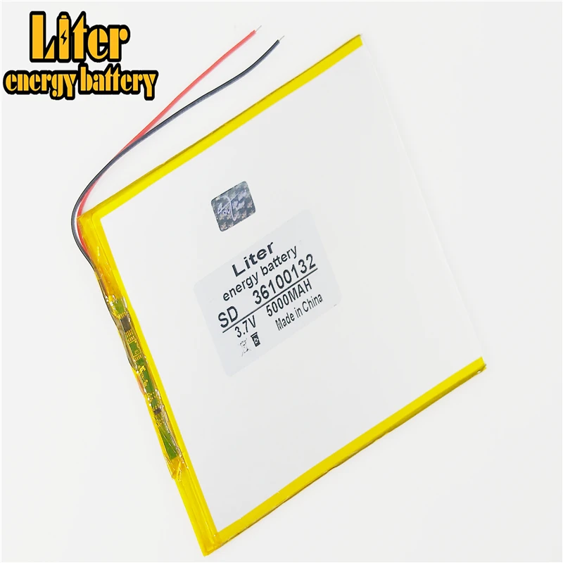 Новый 3 7 V 5000mAh 36100132 высококачественный перезаряжаемый литий-полимерный