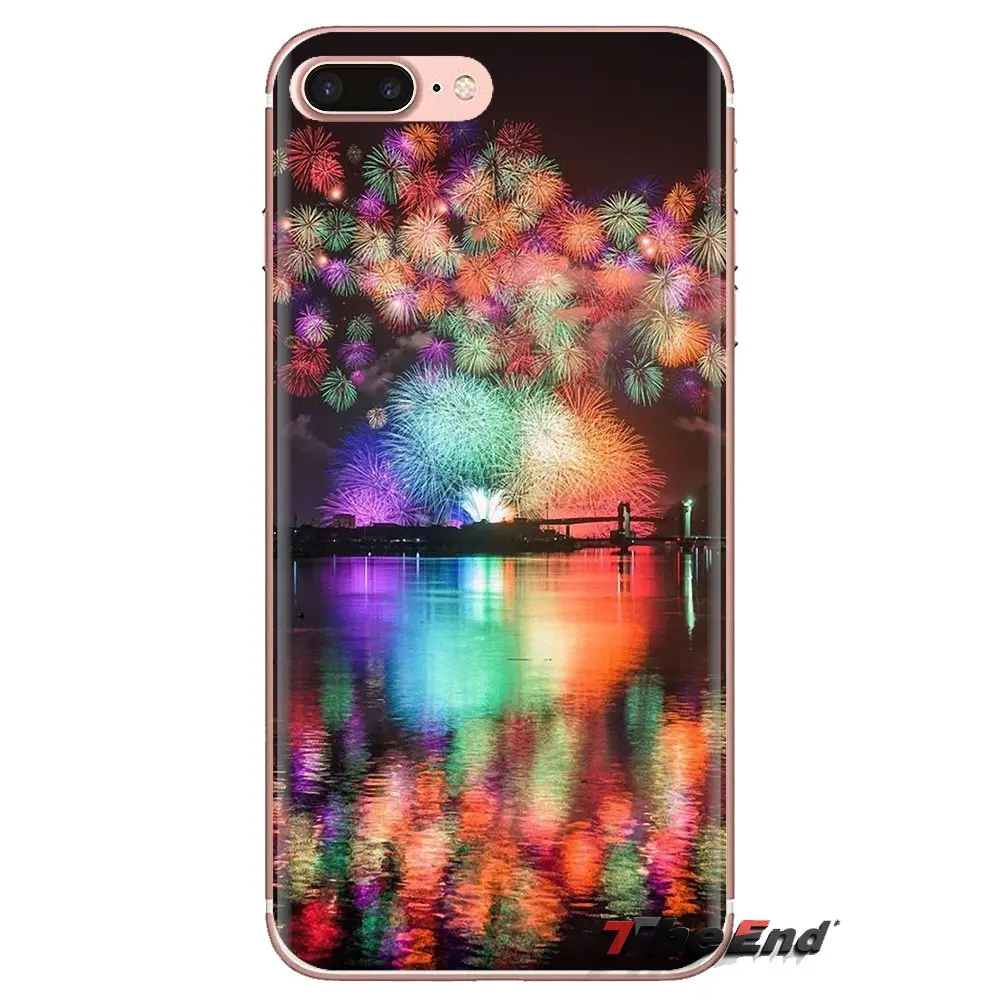 Силиконовый чехол для телефона Нью-Йорк фейерверк фотография samsung Galaxy S3 S4 S5 Mini S6 S7