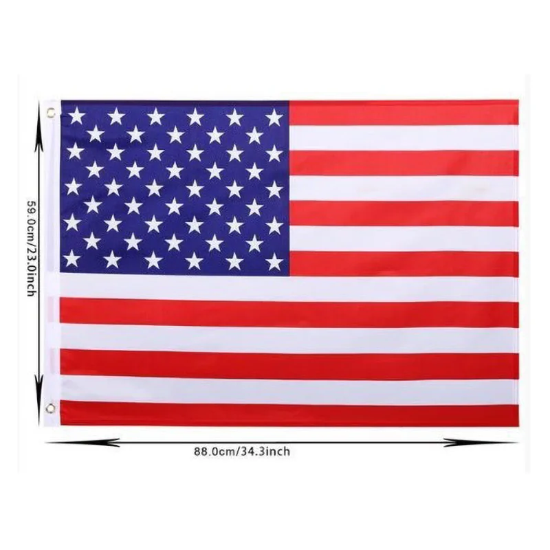 150x90 см Флаг США Высокое качество двусторонний Печатный полиэстер американский