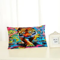 animal cat dog tiger pillow case pillowcase 50x70 50x90 decorative pillow cover bedding pillowcover animal lion