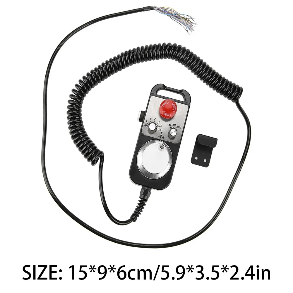 

CNC Pulse Generator MPG 5V Manual Pendant Electronic Handwheel Controller With Emergency Stop Feature Electronic Handwheel