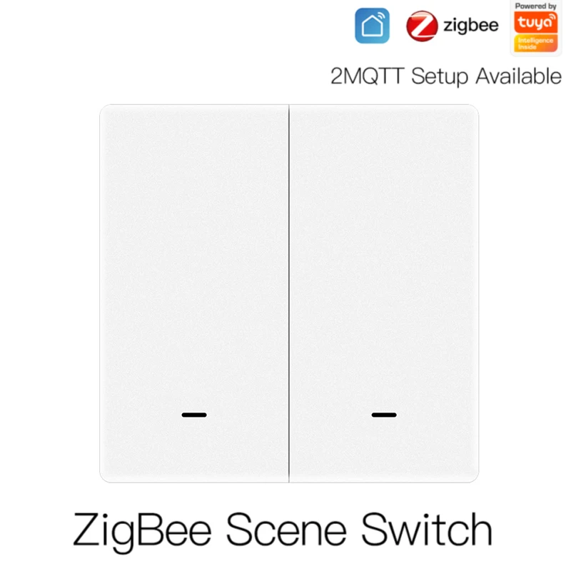 

Tuya Zigbee 1/2/3 Gang Scene Free Sticker Switch Smart Home Wireless Wall Switch Super Long Standby Portable Button Controller