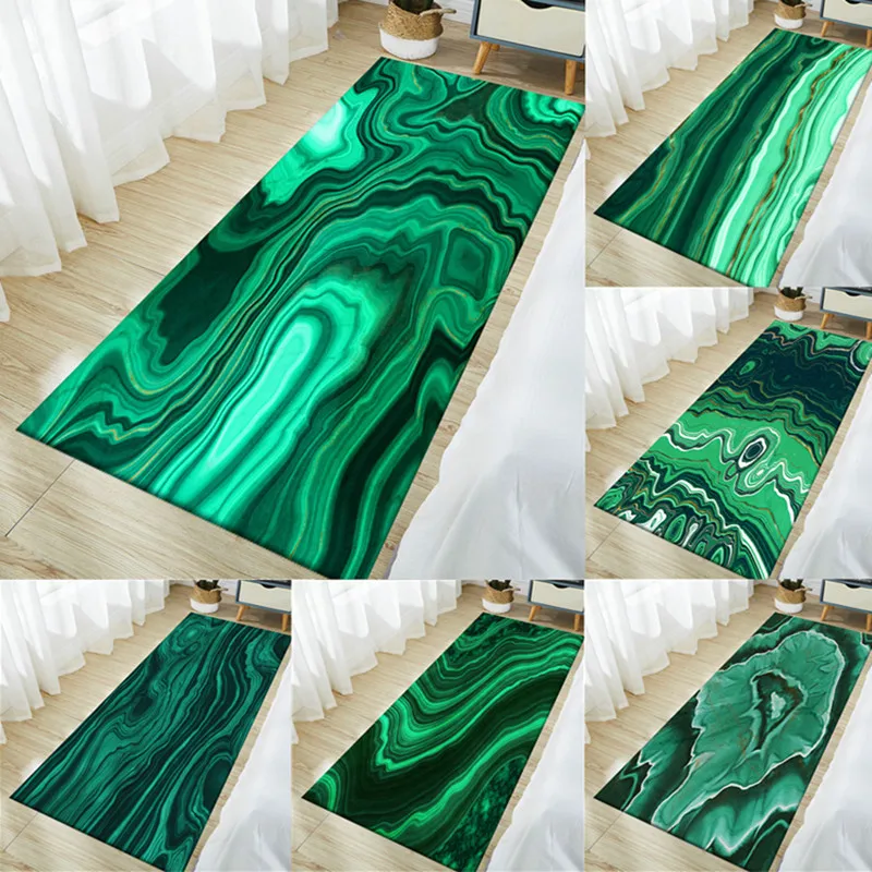 

Абстрактный мраморный зеленый ковер для спальни, ковер с принтом агата и камня для гостиной, большой фланелевый напольный коврик, коврик дл...