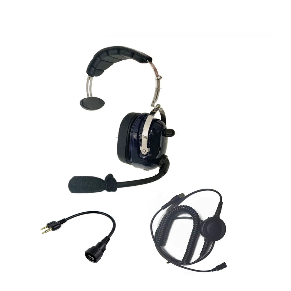 Enlarge Noise Cancelling Headset For ICOM IC-V80 IC-V85 IC-F3 F4 IC-F20 IC-V82 Two Way Radio