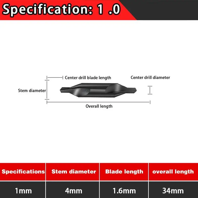 

Super center drill a-type die steel steel machining center special drill positioning all-ground bit centering spi B0K1