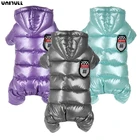 Unibull, одежда для маленьких собак, зимняя, теплая, водонепроницаемая куртка с капюшоном для собак, Комбинезоны для чихуахуа, Йорка