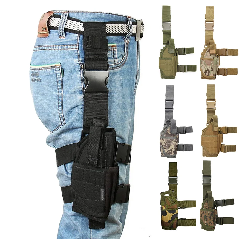 Mege Tactical Molle Drop Leg Platform & Handgun Pistol Holst