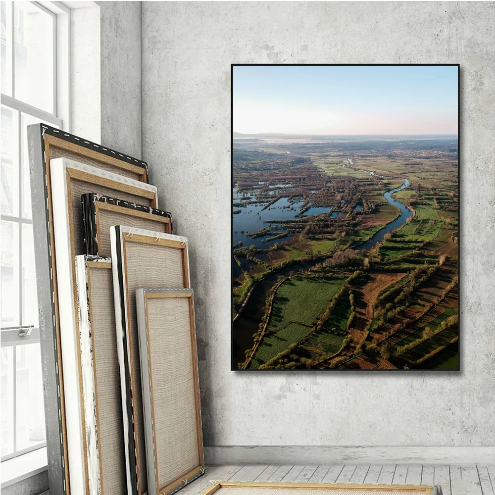 

Hanging Country House Pictures for Living Room HD Anime Poster Home Decorative Painting Room Decoration Teen Wall Painting