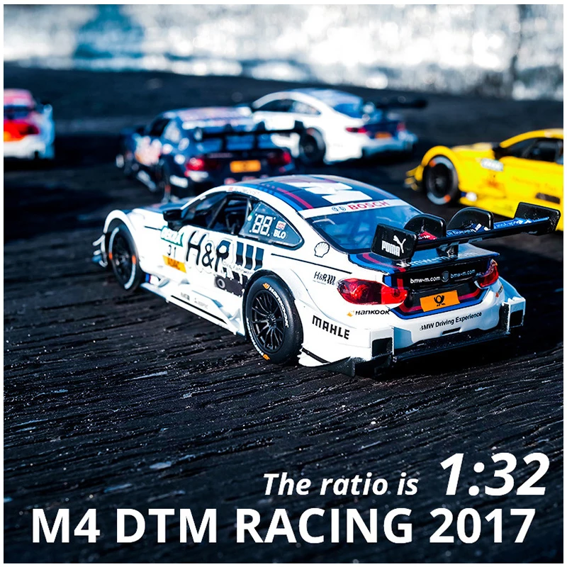 Модель гоночного автомобиля 1:32 BMW M8 M4 DTM Le модель из сплава литой под давлением