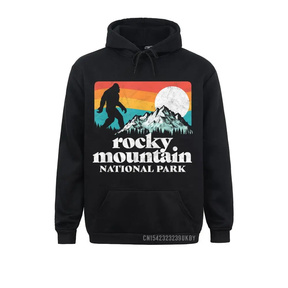 Cheap Male Hoodies Rocky Mountain National Park Bigfoot Mountains Graphic Hoody Sweatshirts Long Sleeve Hoods Design