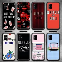 netflix and chill aesthetic phone case for honor 8a 10 10i 9 lite 5a 7a 8x 9x pro 20 7c 8c play cover coque