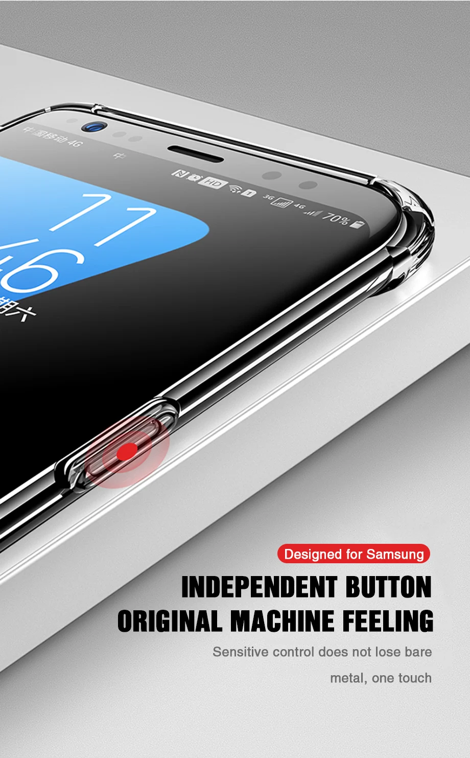 Силиконовые чехлы для телефонов Airbag для Samsung Galaxy S8 S9 S10 Plus мягкая задняя крышка на Note 8 9 10 A50 A70 A10 прозрачная оболочка