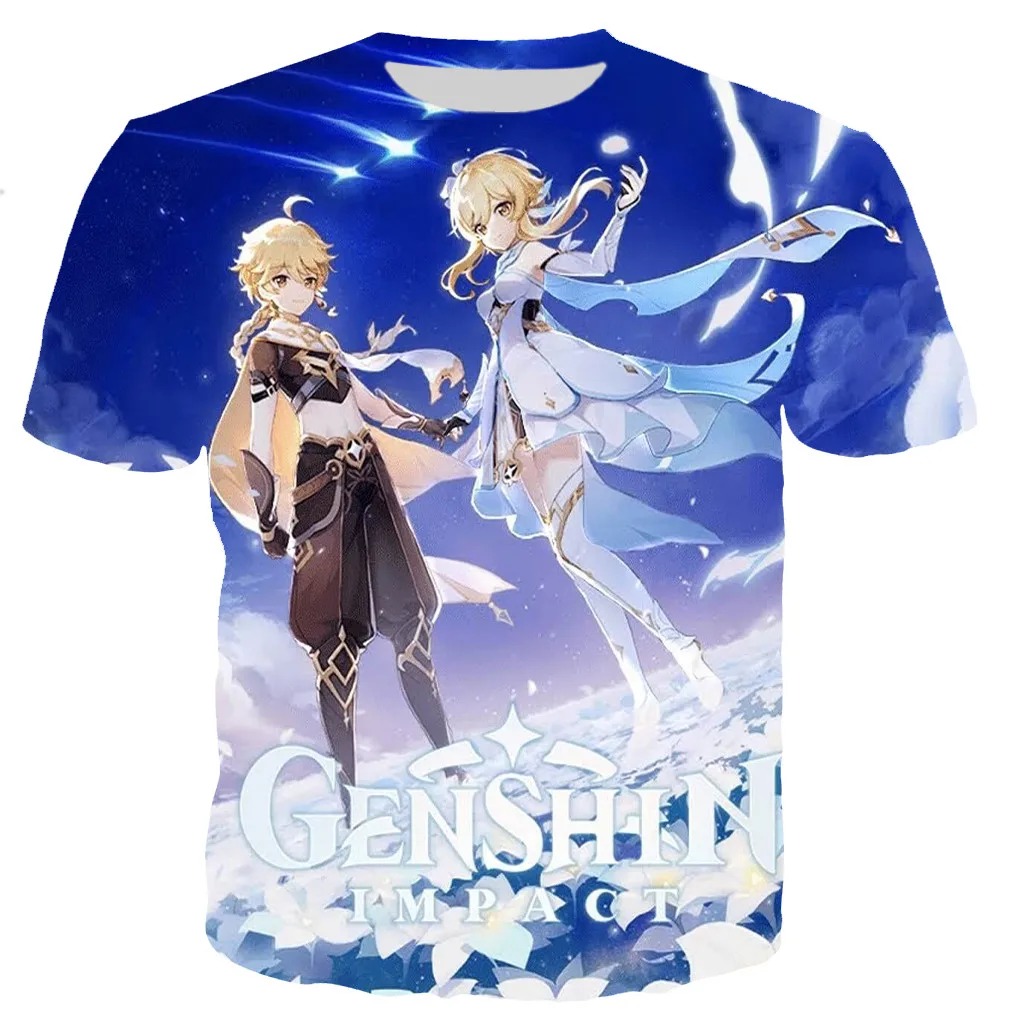 

Genshin Impact Men/women New Fashion Cool 3D Genshin Impact Printed T-shirt Casual Style T Shirts Streetwear Tops Dropshipping