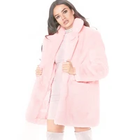 spring faux fur coat for women autumn long sleeve warm overcoat female elegant cardigan tops outwear girls clothing