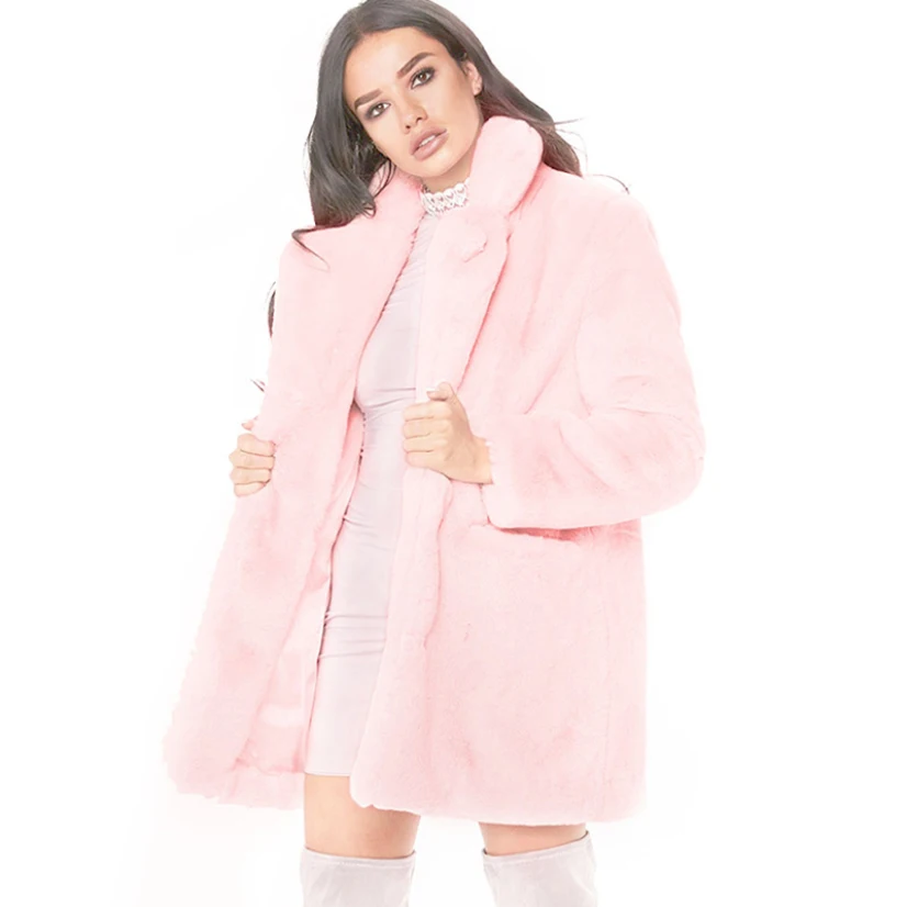 Женское длинное пальто из искусственного меха элегантная теплая парка в уличном