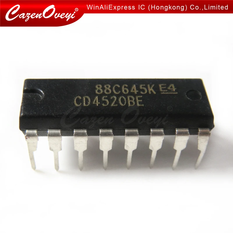 10 шт./лот CD4520BE CD4520 DIP-16 в наличии | Электронные компоненты и принадлежности