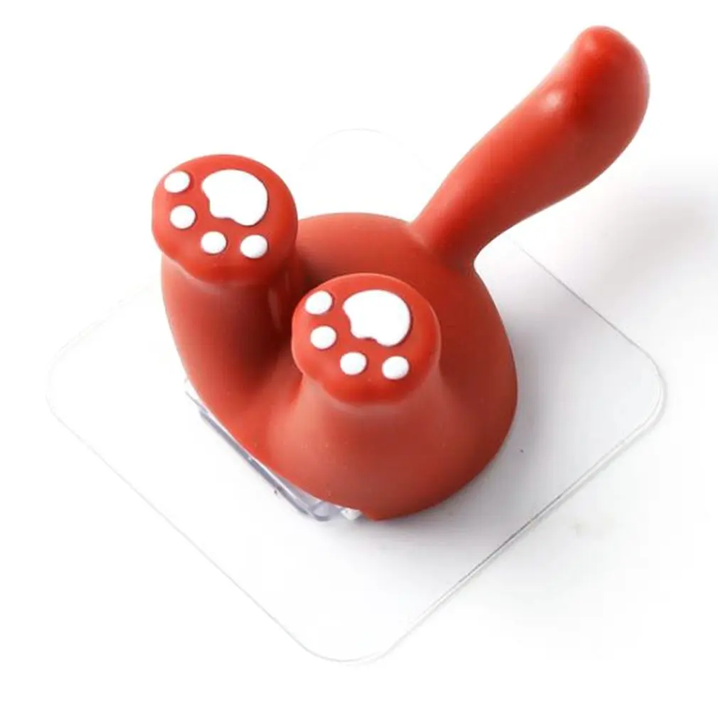 

Adhesive Hooks Cute Cartoon Animal Tail Decorative Wall Hooks Hanger Toothbrush Holders Cable Hanger