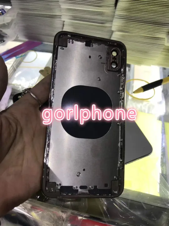 Идеальное качество 24k зеркало золотое шасси задняя дверь для iphone X xs max для iphone 11 pro Стиль батарея промежуточный корпус