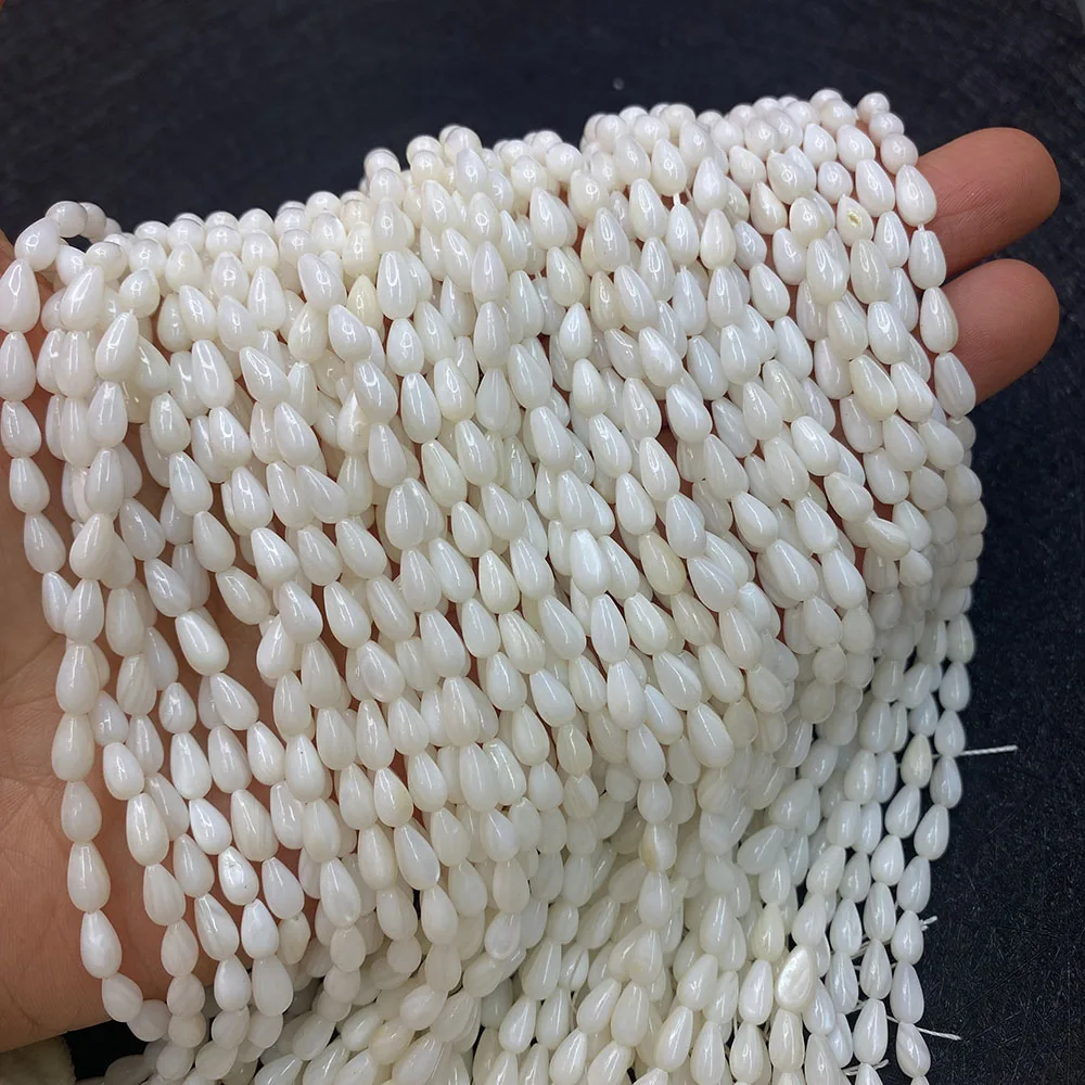 

Water Drop White True Mother of Pearl Mop Shell Beads Loose Beads for Jewelry Making Bracelet Necklace Diy Jewelry Accessories