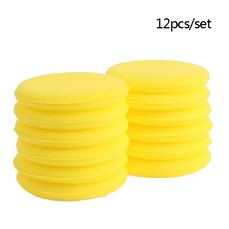 

12 шт./компл. полировка воском пены, аппликатор-спонж, тормозные колодки авто окна автомобиля кузова Краски Уход за изделием Чистящая салфетк...
