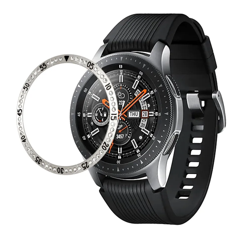 Модные часы Smart Watch Крышка для samsung Galaxy Watch 42/46 мм время циферблат с бриллиантами и устойчивая к царапинам замена металлический ободок кольцо в виде ракушки