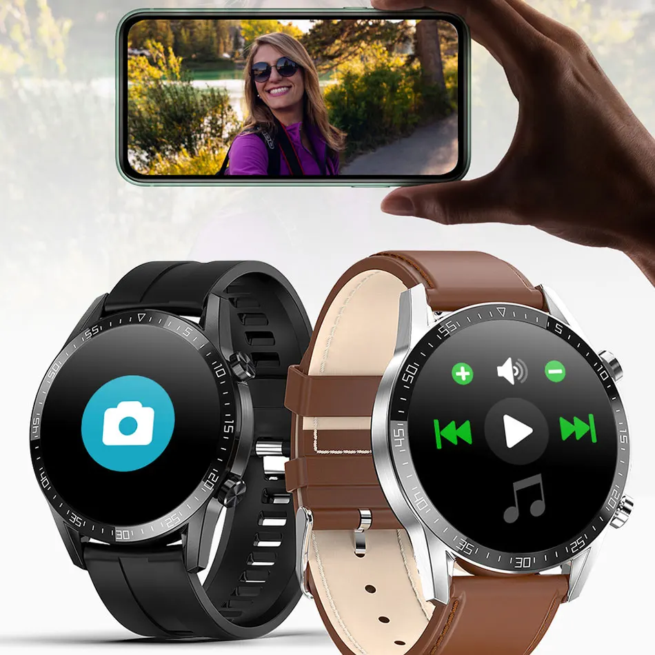 Greentiger Новые смарт часы L13C с Bluetooth вызовом динамик IP68 Водонепроницаемый ECG PPG