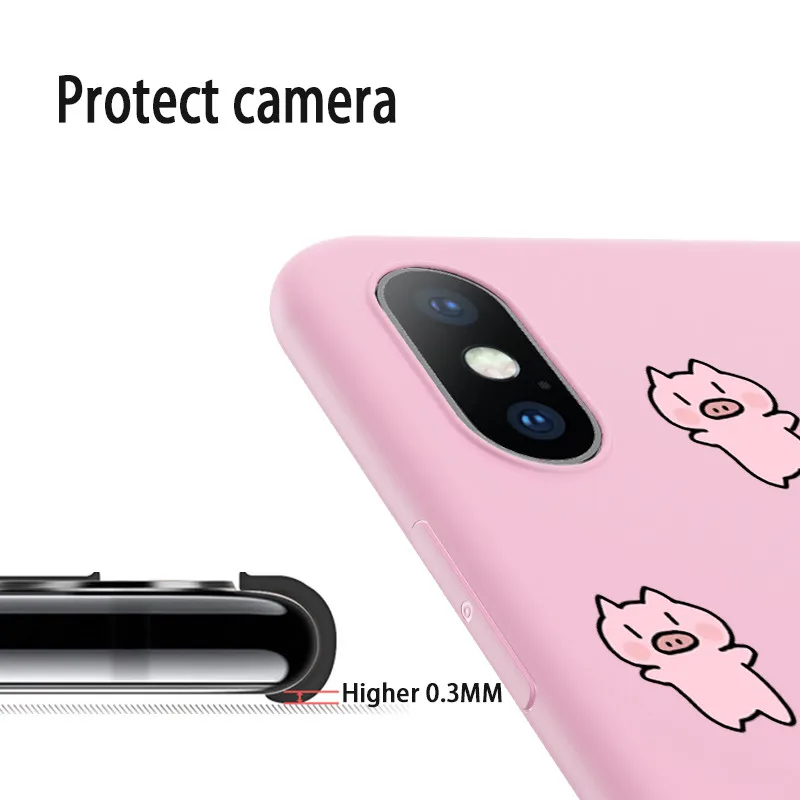 Чехол для телефона KJOEW iPhone XS Max XR 7 8 6 6s Plus мультяшный милый поросенок животное 5 5S SE