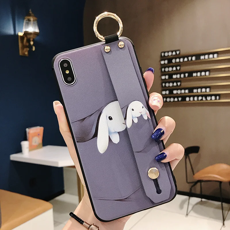 Милые животные ремешок держатель для телефона чехол Samsung Galaxy A51 A71 Примечание 10 20 8