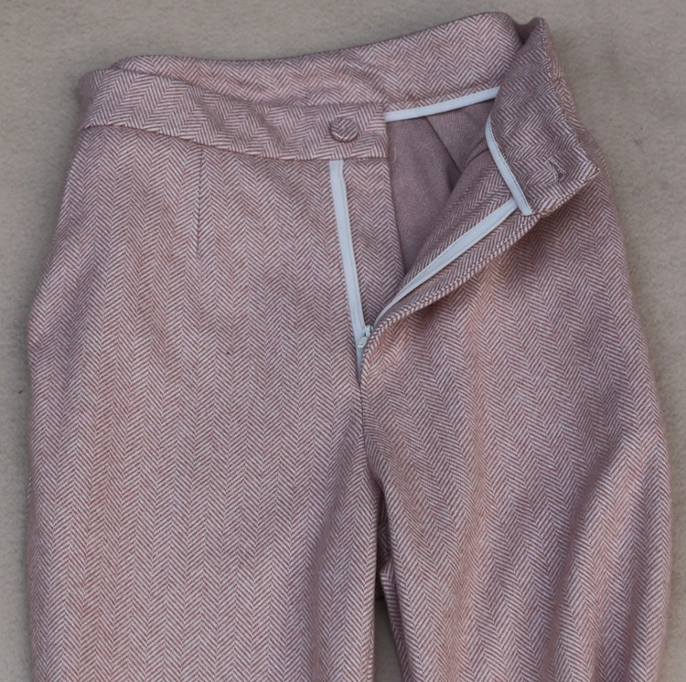 Женский офисный костюм новый модный Элегантный Приталенный шерстяной брюки-клеш