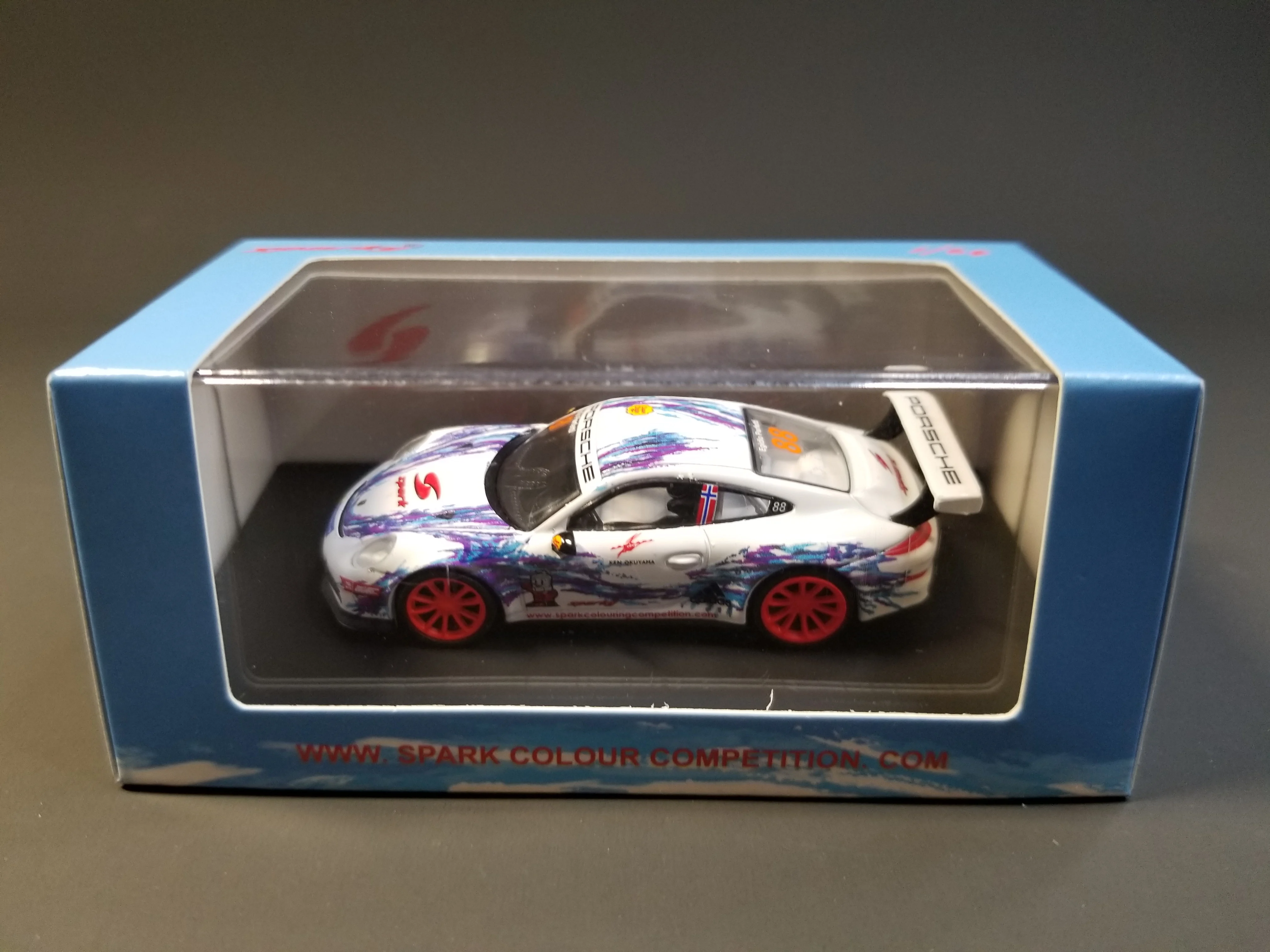 

Spark Sparky 1/64 Porsche 911 991.1 GT3 Cup Y006 Die Cast Model Car Collection Limited
