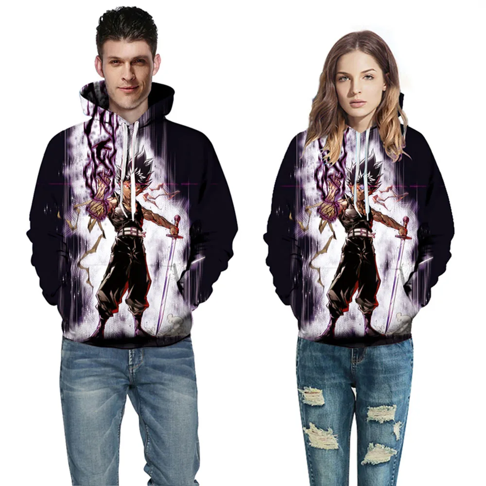 

Dropship Anime Hoodie Men/Women Hooded Tracksuit Tops Digital Print Anime Cartoon 3D Sweatshirt Pullovers YXQL9135