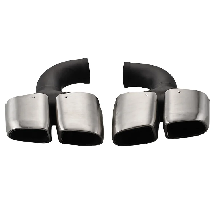 

Amazon hot sell square muffler car exhaust for 10-14 porsche cayenne