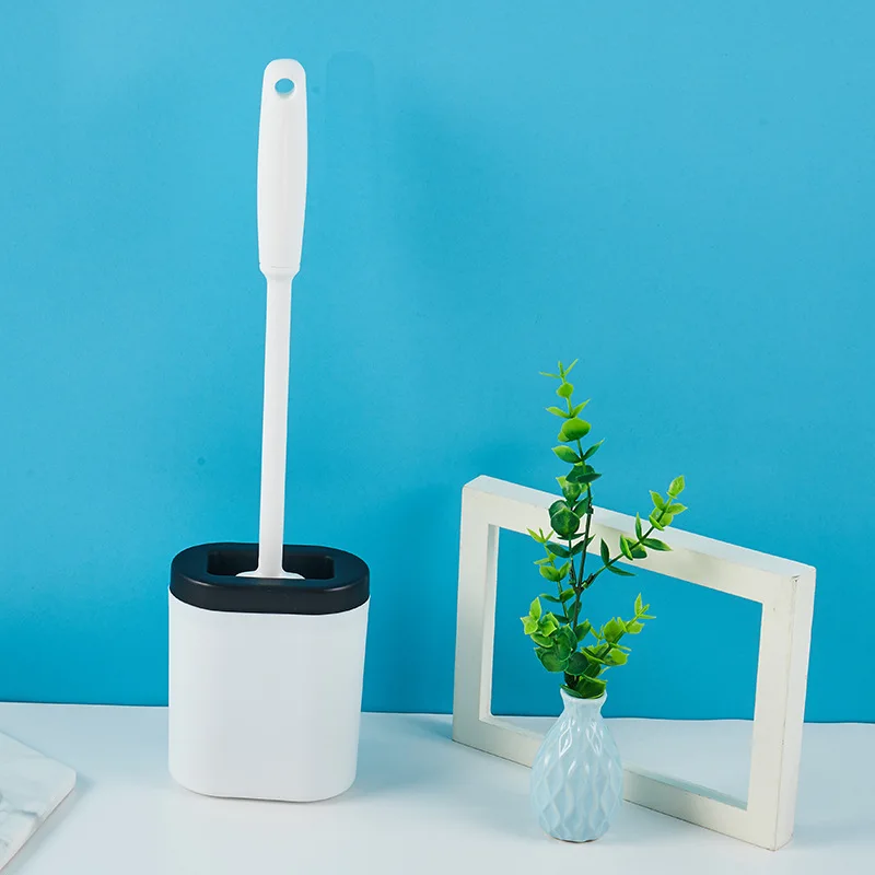 

Silicone Toilet Brush holders flush brush Soft Bristle Toilet Brush Holder Set Accessories Cleaning Tool Durable Plastic Rubber