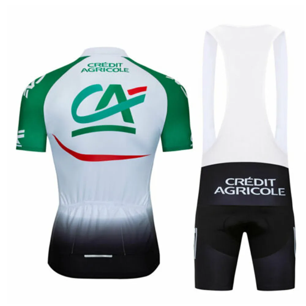CREDIT AGRICOLE лето новая команда с коротким рукавом Джерси дорожный мотоцикл для