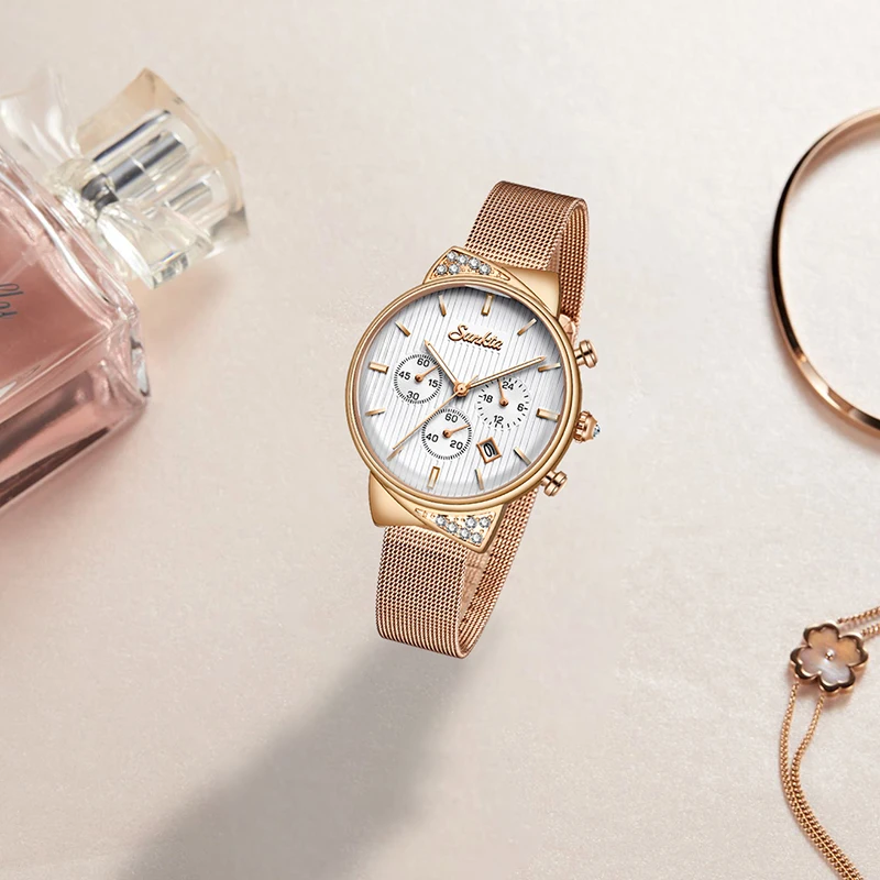2020 SUNKTA новые роскошные женские часы магнитные кварцевые наручные модные relogio